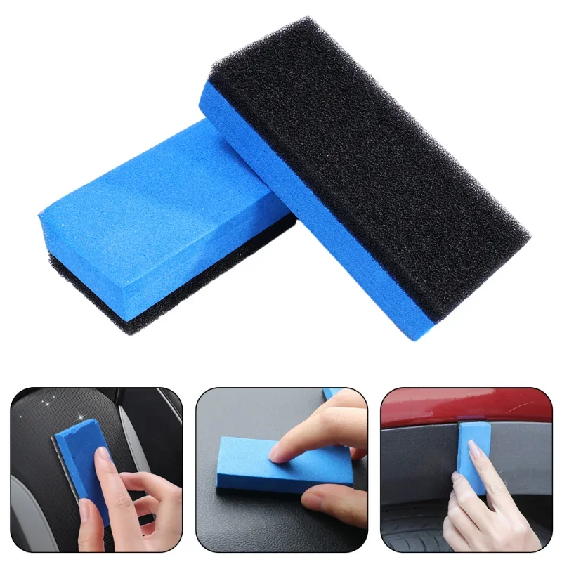 Car Wax Ceramic Coating - 1-50 ชิ้น แปรงฟองน้ำเคลือบเงารถยนต์ แผ่นฟองน้ำนาโนสำหรับเคลือบแก้ว แปรงขัดเงา ฟองน้ำเคลือบเซรามิก