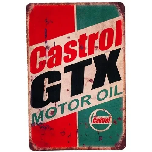 ป้ายโลหะคาสตรอล GTX มอเตอร์ ออ - Castrol Oil Gtx บทวิจารณ์และราคา