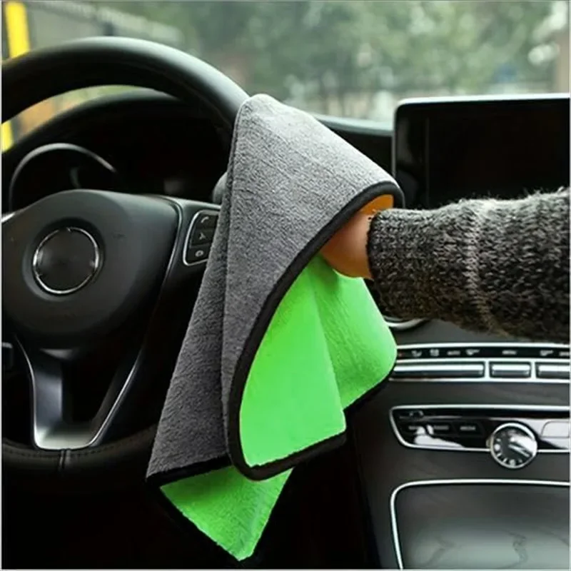 5/15pcs ผ้าขนหนูทําความสะอาดไม - Microfiber Towel Detailing บทวิจารณ์และราคา