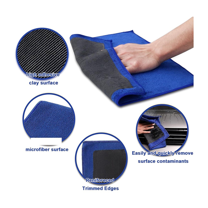 ผ้าขนหนูดิน2แพ็คผ้าเช็ดตัวดินร - Microfiber Towel Detailing บทวิจารณ์และราคา